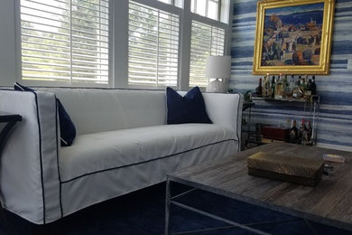 Inspiration for a living room remodel in Boston