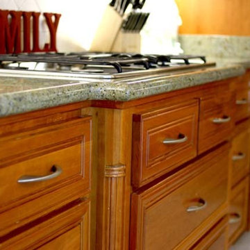 Cherry, Clear, Sheffield, Custom Cabinets