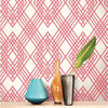 Seabrook Wallpaper in Off White, Pink TA21301