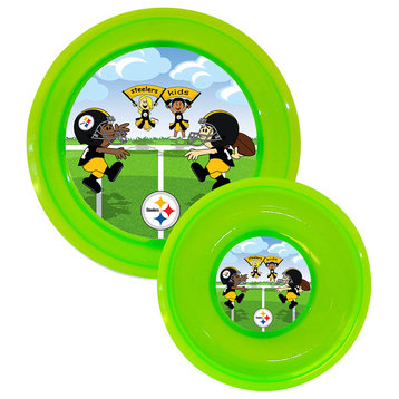 Plate & Bowl Set, Pittsburgh Steelers