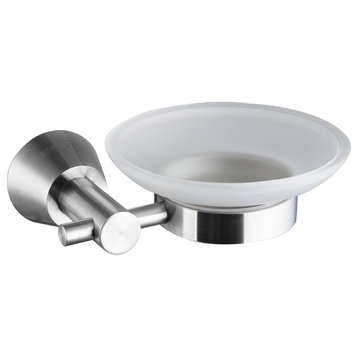 Ucore Soap Dish With Mounting Hardware, Brushed Stainless