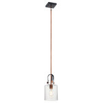 Kichler - Kichler 52035ACO One Light Pendant, Antique Copper Finish - Generously sized choices make Kitner a standout collection in kitchens, baths, living spaces anywhere you want to add an updated industrial feel to a room. The mixed finishes on the arms, sockets and subtle details contrast beautifully with the clear glass shades. Bulbs Not Included, Number of Bulbs: 1, Max Wattage: 75.00, Bulb Type: A19