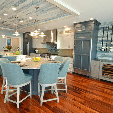 Stunning Kitchen with rustic beach accents in York ME