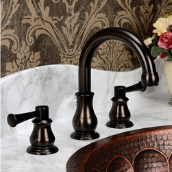 Antique Brass Mixer Bathroom Sink Faucet Two Handles Brown Bronze Faucet TA005C - Bathroom Sink Faucets