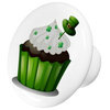 St. Patricks Day Cupcake With Hat Ceramic Cabinet Drawer Knob