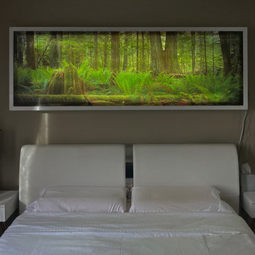 Custom picture frame with back light