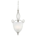 Savoy House - Savoy House 3-98-4-69 Polar - 4 Light Pendant - The Pierce Paxton Polar collection with it's cleanPolar 4 Light Pendan Pewter White Faux Al *UL Approved: YES Energy Star Qualified: n/a ADA Certified: n/a  *Number of Lights: 4-*Wattage:60w E12 Candelabra Base bulb(s) *Bulb Included:No *Bulb Type:E12 Candelabra Base *Finish Type:Pewter