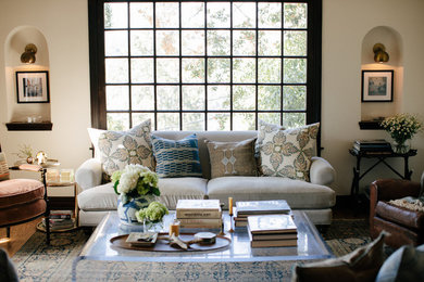 Transitional living room photo in Los Angeles