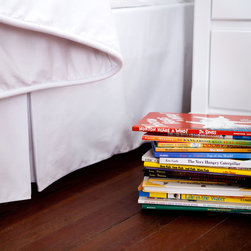 Solid White Bed Skirt Box-Pleat - Kids Bedding