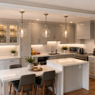 Maple, ON, Main Floor Remodeling with load bearing wall removals