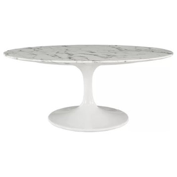 Saarinen Style Oval Coffee Table