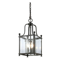 Z-Lite - Fairview 3-Light Pendant, Clear Beveled Outside Glass - Pendant Lighting