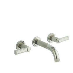 Kallista Brushed Nickel Vir Stil by Laura Kirar Wall-Mounted Basin Set - Bathroom Faucets And Showerheads