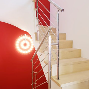Ringhiera in acciaio inox satinato
