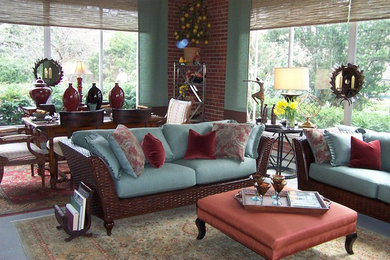 Transitional sunroom photo in Detroit