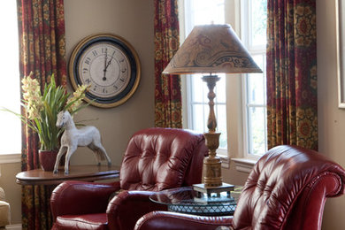 Inspiration for a timeless family room remodel in San Diego