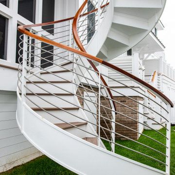 designer helical staircase