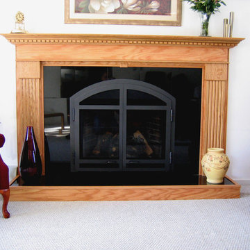 fireplace mantel