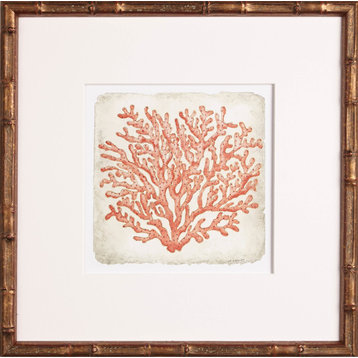 Coral in Gold Bamboo #2 Artwork
