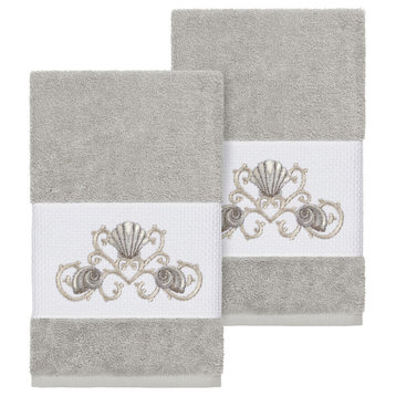 Bella 2 Piece Embellished Hand Towel Set