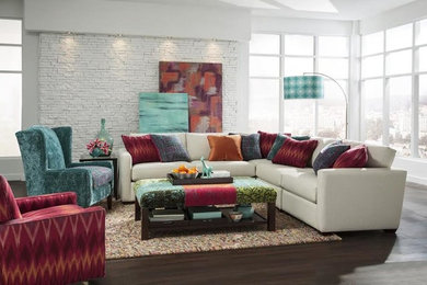 Living room - large contemporary living room idea in Cincinnati
