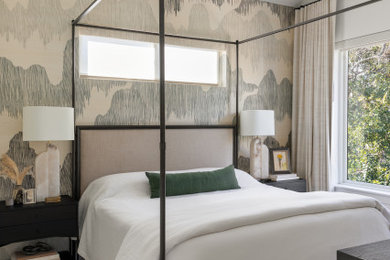 Inspiration for a transitional bedroom remodel in Orange County