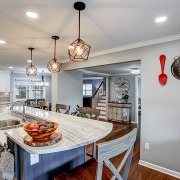 Open Floorplan and Bar Seating For A Restaurant Owner's Personal Kitchen