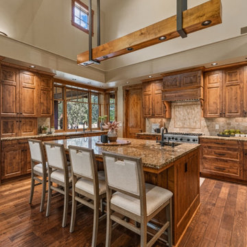 Woodinville Northwest Craftsman Lodge Custom Home at Echo Falls Golf Course