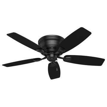 Hunter Fan Company 48" Sea Wind Outdoor LP Matte Black Ceiling Fan