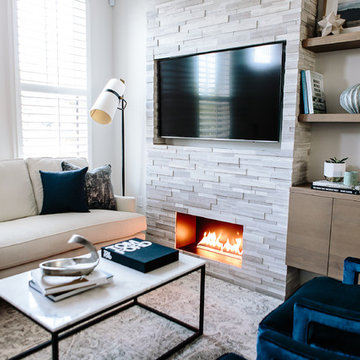 Custom Fireplace Wall and Built-ins