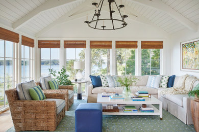 Beach style sunroom photo in Baltimore