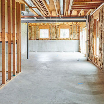 Basement Remodel with Golf Simulator
