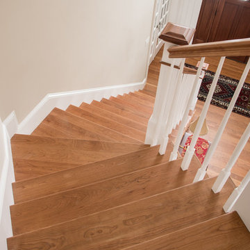 Custom Cherry Wood Floors & Stairs - New Hampshire