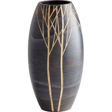 Onyx Winter Vase in Black