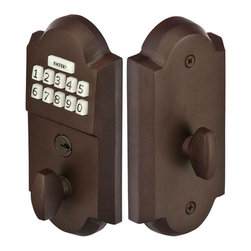 Emtek Keypad Brass Leverset - Home Improvement