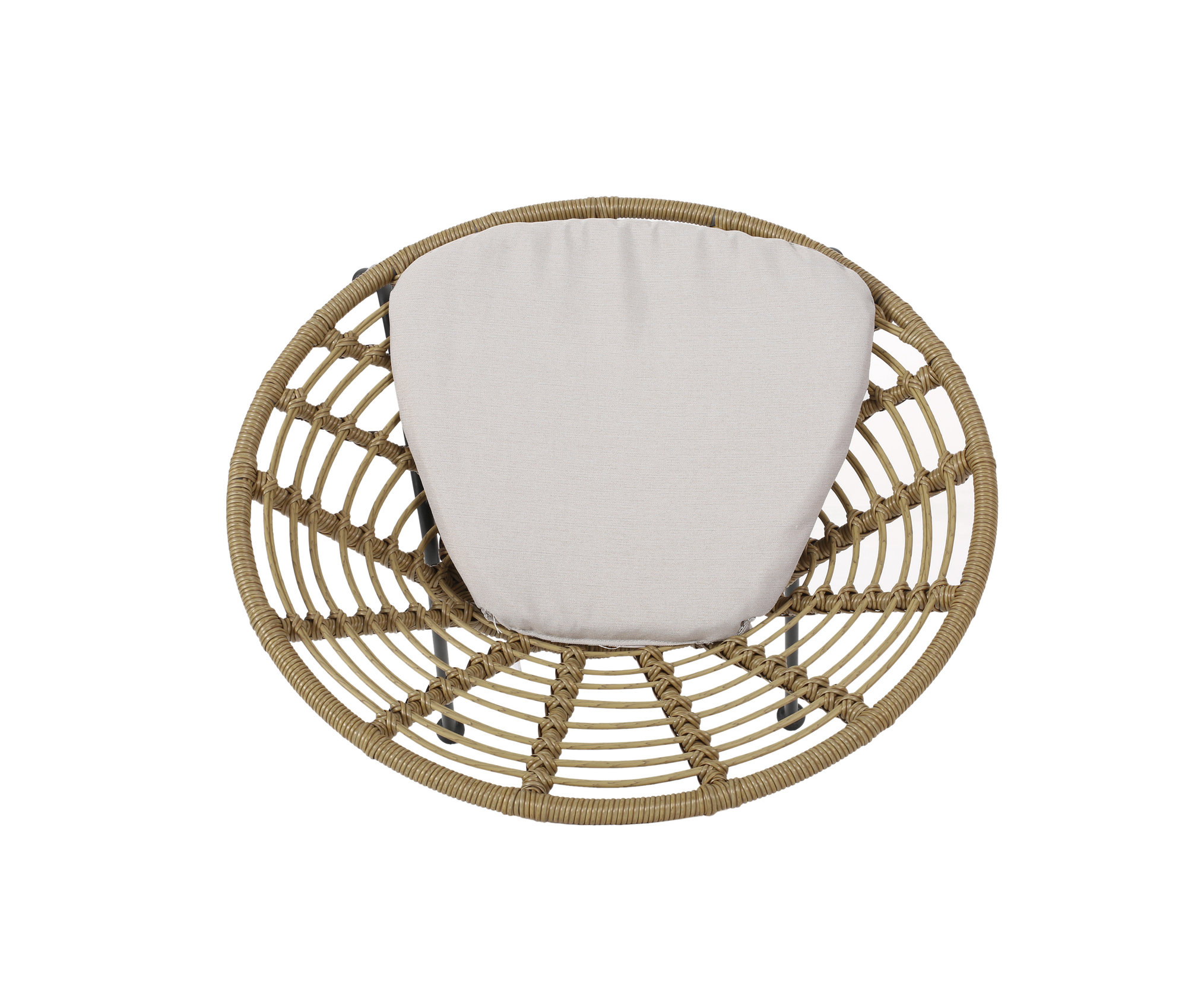 Mignon Outdoor 2 Seater Acacia Wood Chat Set, Light Brown/Beige/Natural Finish