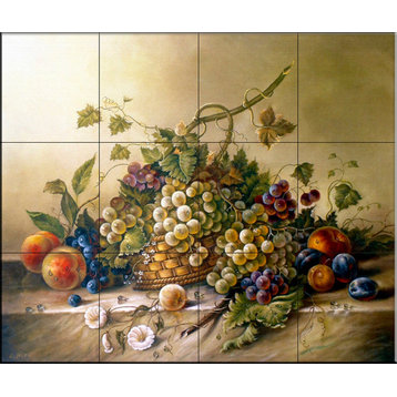 Tile Mural, Fruit Bouquet Ii by Corrado Pila