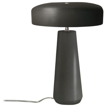 Spire Table Lamp, Pewter Green