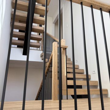 Project #139 | Four Story Modern Floating Staircase
