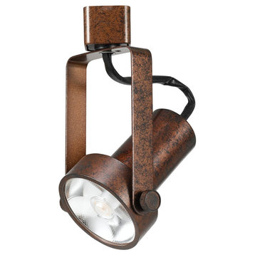 AC 12W 3300K 770 Lumen Dimmable LED Track Fixture, Rust Finish