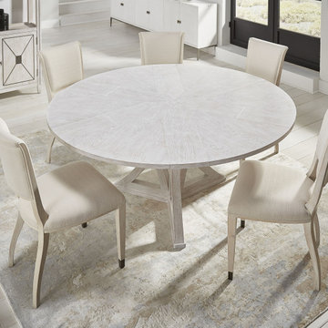 White Jupe Table Sarreid