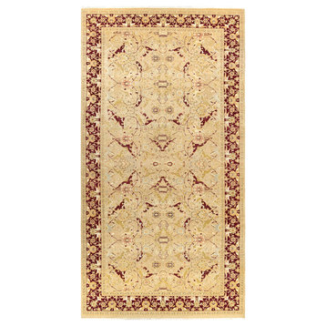 Mogul, One-of-a-Kind Hand-Knotted Area Rug Yellow, 8'1"x15'3"