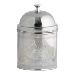 GreenGate Silver Canister With Knob Amelie - Kitchen Canisters And Jars