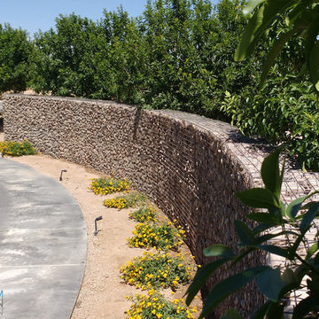 Biggest gabion facade wall in Phoenix, AZ