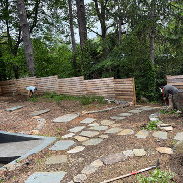 Conservation and rain gardens landscape