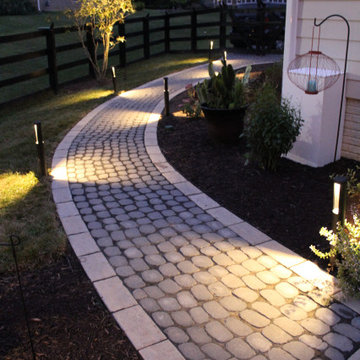 Patio with Water feature, Techo bloc and Trex producs