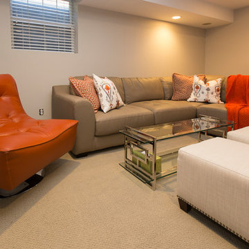 Garden City Basement Design by Margali and Flynn