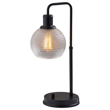 Barnett Globe Desk Lamp- Black