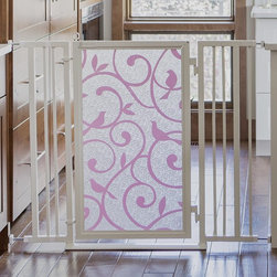Fusion Gates - Fusion Gate with Songbirds in Pink Design - Dog Gates