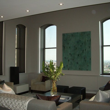 Washington Square Arch-Top Windows... Lutron QS Wireless Roller Shades
